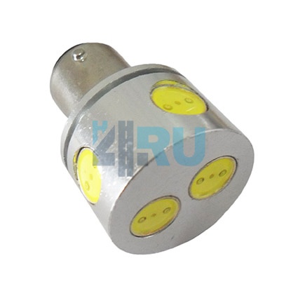 Светодиоды GL T25 BA15S одноконтактные, 6 диодов 1W(сверхяркие),белые (стоп-сигнал, задний ход) - H4.RU Светодиоды GL T25 BA15S одноконтактные, 6 диодов 1W(сверхяркие),белые (стоп-сигнал, задний ход)
