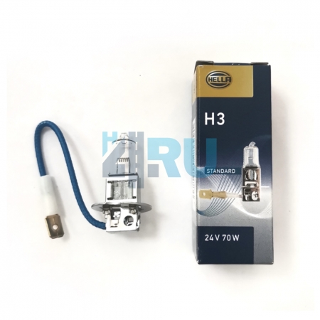 Автолампа HELLA H3 24V 70W PK22s Автолампа HELLA H3 24V 70W PK22s