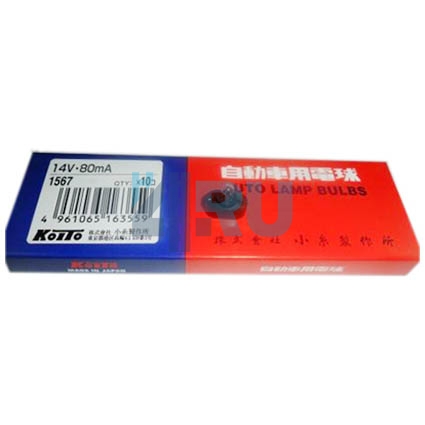 Автолампа KOITO T4.2 14V 80mA (1567) Автолампа KOITO T4.2 14V 80mA (1567)