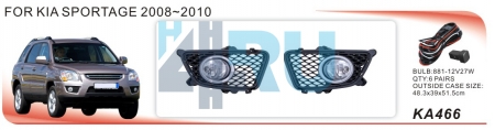 Противотуманные фары ADL/DLAA KA466 для KIA SPORTAGE (2008-2010), провода, кнопка - H4.RU Противотуманные фары ADL/DLAA KA466 для KIA SPORTAGE (2008-2010), провода, кнопка