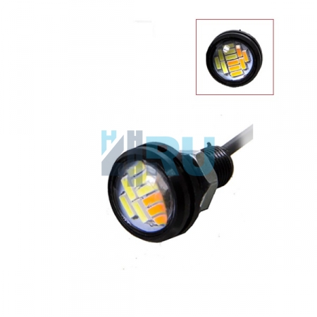 Дневные ходовые огни 12v d-23,0 mm 1диод 3W бело-желтый Дневные ходовые огни 12v d-23,0 mm 1диод 3W бело-желтый