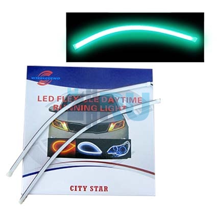 Гибкие дневные ходовые огни толстые 12v 30 см зеленые Гибкие дневные ходовые огни толстые 12v 30 см зеленые