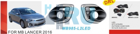 Рамки DRL для ПТФ ADL/DLAA MB985-L2LED (Mitsubishi LANСER 2016г)