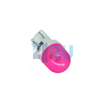 Светодиоды GL T10 2 диода SMD5630 с цветной линзой, розовые