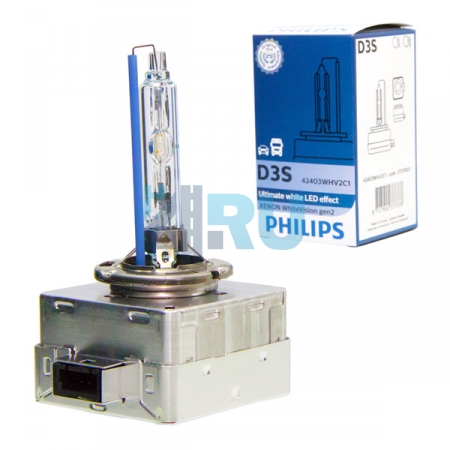 Ксеноновая лампа PHILIPS D3S XENON WHITE VISION gen2 +120% 5000K (42403WHV2C1) - H4.RU Ксеноновая лампа PHILIPS D3S XENON WHITE VISION gen2 +120% 5000K (42403WHV2C1)
