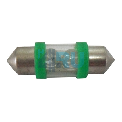 Светодиоды GL T10*31mm, 2 диода, зеленые (салонная)