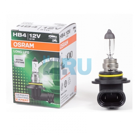Автолампа OSRAM НВ4 12V 51W P22d Long Life (9006L)