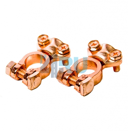 Клеммы аккумуляторные медные (пара) MST-04 - H4.RU Клеммы аккумуляторные медные (пара) MST-04