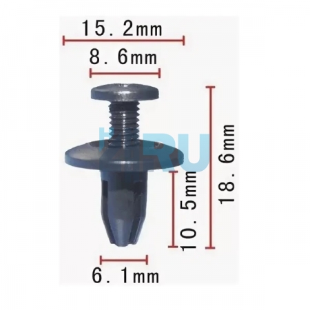 Клипса Acura, Honda, Infiniti, Isuzu, Nissan, Kia, Hyundai 90684SA50030 - H4.RU Клипса Acura, Honda, Infiniti, Isuzu, Nissan, Kia, Hyundai 90684SA50030