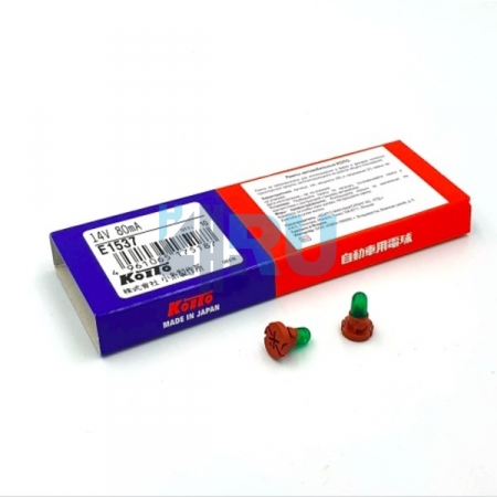 Автолампа KOITO T4.2 14V 80mA зеленая пластик. цоколь (E1537) Автолампа KOITO T4.2 14V 80mA зеленая пластик. цоколь (E1537)