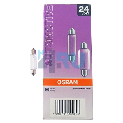 Автолампа OSRAM C10W 24V 10W SV8,5/8 удлинённая 41мм (6429) Автолампа OSRAM C10W 24V 10W SV8,5/8 удлинённая 41мм (6429)