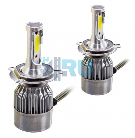Светодиоды C6 H4 12/24V (3500 Lm) - H4.RU Светодиоды C6 H4 12/24V (3500 Lm)