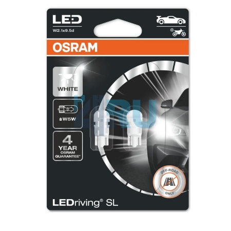 Светодиодная лампа LED OSRAM T10 w5w  6000K (2825DWP-02B)