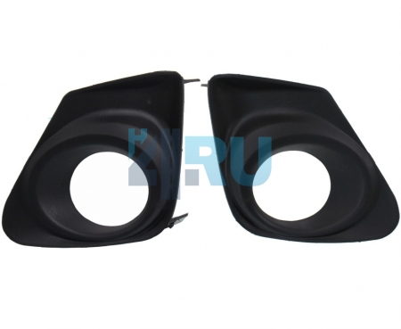 Рамки ПТФ для Toyota Corolla 150 2010-2013 черные, комплект 2 шт.