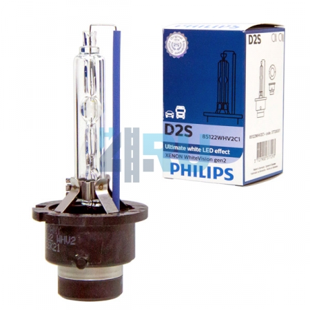 Ксеноновая лампа PHILIPS D2S XENON WHITE VISION gen2 +120% 5000K (85122WHV2C1)