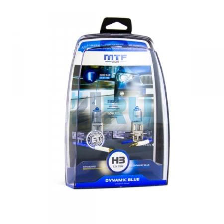 Автолампа MTF H3 12V 55w DYNAMIC BLUE Автолампа MTF H3 12V 55w DYNAMIC BLUE