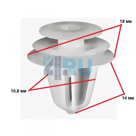 Клипса ADL для Kia, Hyundai 823152P000 - H4.RU Клипса ADL для Kia, Hyundai 823152P000
