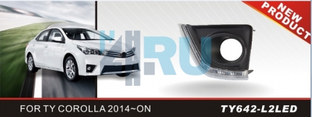 Рамки DRL для ПТФ ADL/DLAA TY642-L2LED для TOYOTA COROLLA/ALTIS (2014-) - H4.RU Рамки DRL для ПТФ ADL/DLAA TY642-L2LED для TOYOTA COROLLA/ALTIS (2014-)