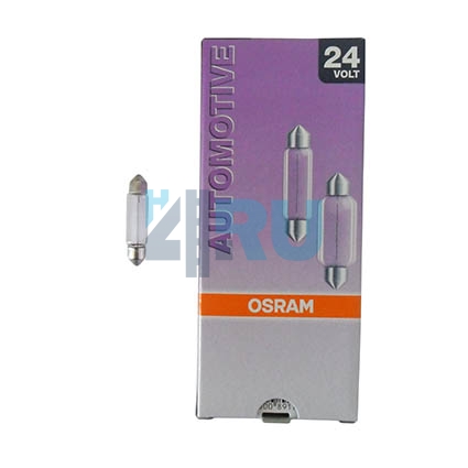 Автолампа OSRAM C5W 24V 5W SV8,5-8 удлинённая 41мм (6424) Автолампа OSRAM C5W 24V 5W SV8,5-8 удлинённая 41мм (6424)