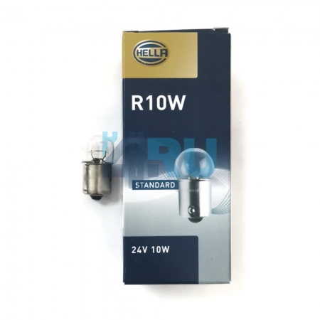 Автолампа HELLA R10W 24V 10W BA15s Автолампа HELLA R10W 24V 10W BA15s