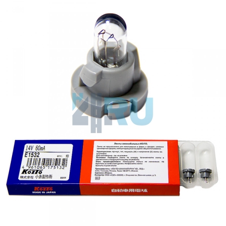 Автолампа KOITO T4.2 14V 60mA  цоколь (E1532) Автолампа KOITO T4.2 14V 60mA  цоколь (E1532)