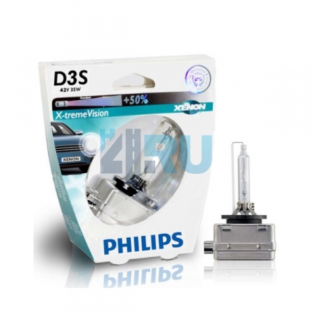 Ксеноновая лампа PHILIPS D3S X-TREME VISION +50% 4800K (42403XVS1), на блистере - H4.RU Ксеноновая лампа PHILIPS D3S X-TREME VISION +50% 4800K (42403XVS1), на блистере