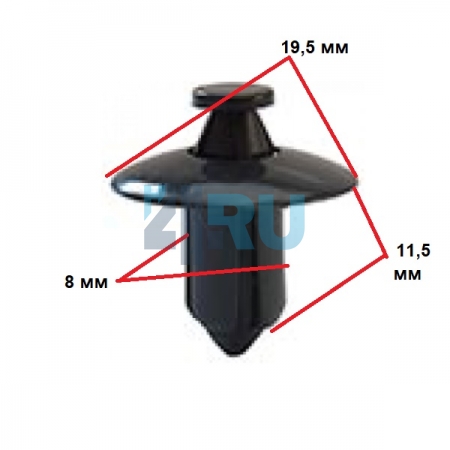 Клипса Infiniti, Lexus, Nissan, Toyota 6777152010B1