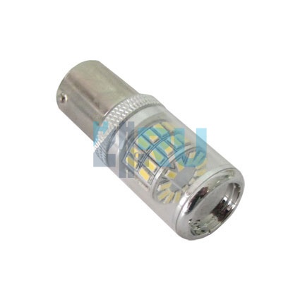 Светодиоды GL T25 BA15S одноконтактные, 48 диодов SMD3014 reflector, белые (стоп-сигнал, задний ход)