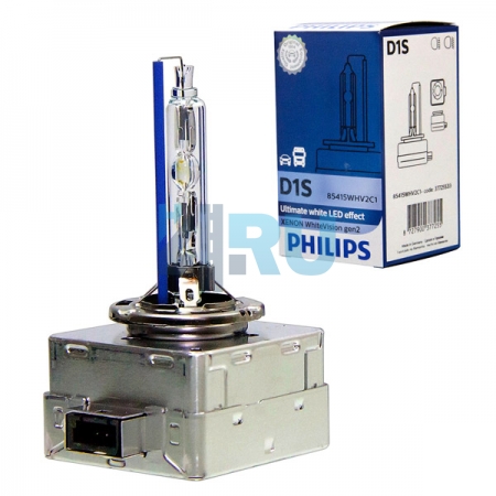 Ксеноновая лампа PHILIPS D1S XENON WHITE VISION gen2 +120% 5000K (85415WHV2C1) - H4.RU Ксеноновая лампа PHILIPS D1S XENON WHITE VISION gen2 +120% 5000K (85415WHV2C1)