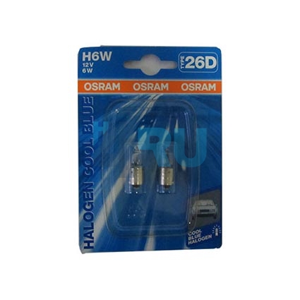 Автолампа OSRAM H6W 12V 6W BAX9s Cool Blue, на блистере 2шт. (64132CB-OB2) Автолампа OSRAM H6W 12V 6W BAX9s Cool Blue, на блистере 2шт. (64132CB-OB2)