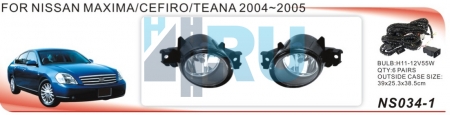 Противотуманные фары ADL/DLAA NS034 для Nissan Maxima/Cefiro/Teana (2004-2005)/March 2005,пров., кн